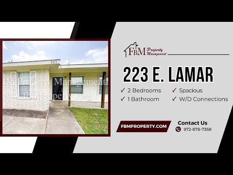 221 & 223 E Lamar Street - Video 2 of 2
