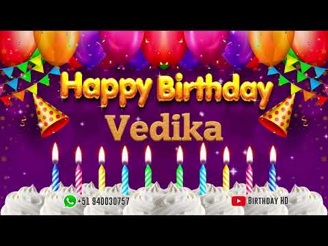 Vedika Happy birthday To You - Happy Birthday song name Vedika 🎁