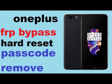 oneplus 5 hard reset frp bypass google account passcode pattern remove google account delete.