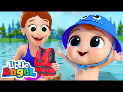 Time to Go Swimming! | Little Angel Kids Songs & Nursery Rhymes