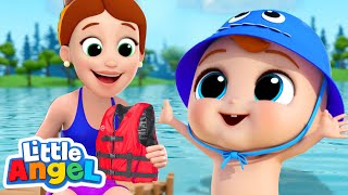 Time to Go Swimming! | Little Angel Kids Songs &amp; Nursery Rhymes