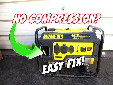 How To Fix A Generator With No Compression That Won't...