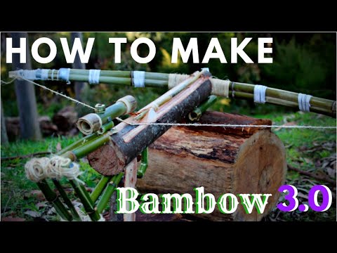 How to make a BAMBOO CROSSBOW