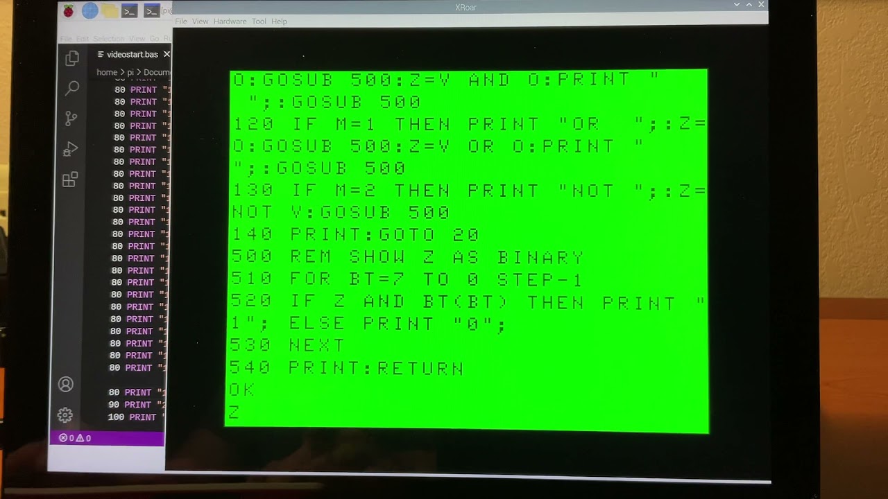 A bit of explaining in Color BASIC