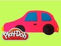 Play Doh How to make Red Car Лепим из пластилина Плей до красный ...