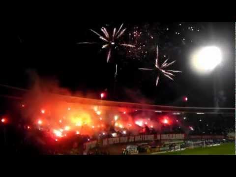 Delije na 143. derbiju (koreografija) CRVENA ZVEZDA - PARTIZAN 3:2 - 17.11.2012, Marakana 720p HD