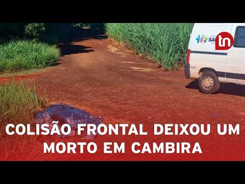 Colisão frontal mata motociclista de 49 anos em Cambira