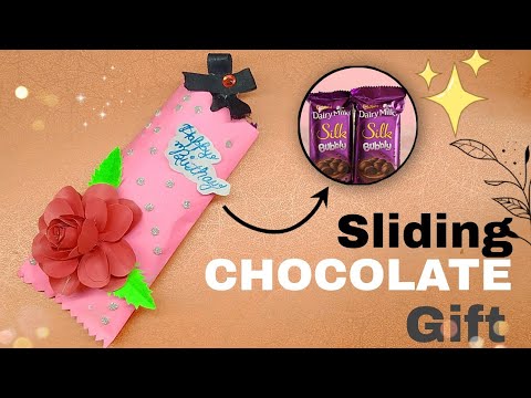 DIY Chocolate sliding gift idea💜💕 | Gift Ideas |#namiraartgallery #art #giftideas