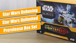 Star Wars Unlimited Jump to Lightspeed Prerelease Set - Star Wars Unboxing