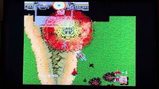 Raiden pc engine cd / Turbo Grafx cd gameplay, fantastic game. Playing on the Polymega. Shmup.