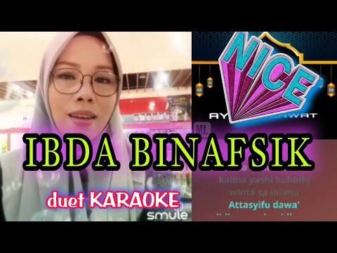 Sholawat Ibda binafsik | duet karaoke |sholawat merdu | voc IdaNifa #smule