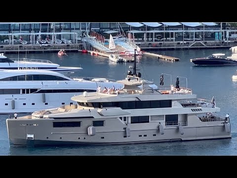 M/Y GIRAUD LUXURY CHARTER YACHT ADMIRAL YACHT ITALY DOCKING IN MONACO @emman25MC