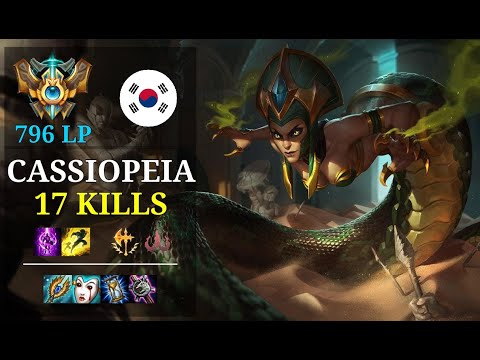 Cassiopeia Mid vs Sylas - 17 kills - T1 Roamer - KR Challenger (796 LP)