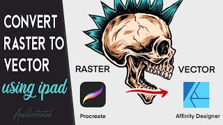 Convert Raster to Vector | Procreate to Affinity Designer | Vectoring on the iPad