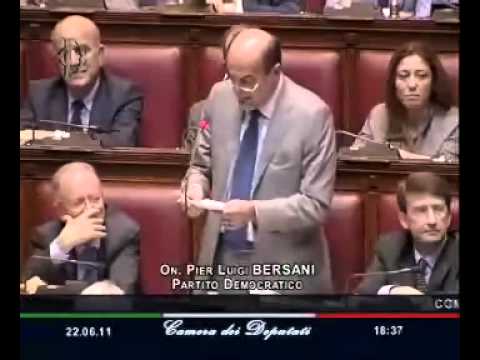 June 22, 2011 Pierluigi Bersani's remarks on Prime Minister Berlusconi's communications