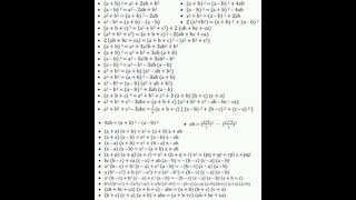 Download lagu Algebra Formulas. Algebraic Formulas. Some Important Algebraic Formulas #algebra #algebraformulas mp3