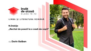  "N. Dabija „Recital de poezii la o casă de copii”"