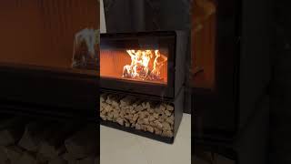 Піч сталева M-Fire Rodos з дровником (15kW)