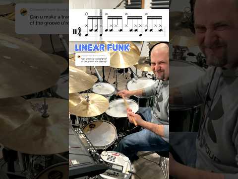 Linear Funk Groove Breakdown #drums