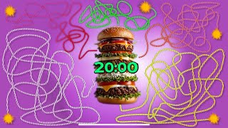 20 Minute Timer Hamburger Bomb (Explosion!)