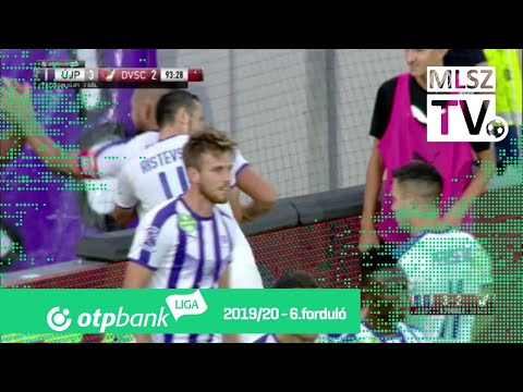 Feczesin Róbert második gólja az Újpest FC – DVSC mérkőzésen