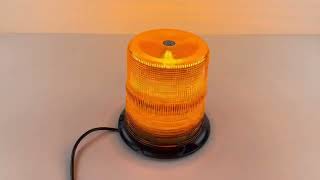 LED maják, 12-48V, 60xLED oranžový, pevná montáž, ECE R65