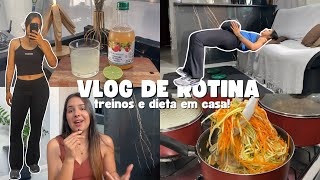 VLOG: ser magra e ser gorda tem um preço, macarrão de abobrinha, minha rotina de treinos em CASA 