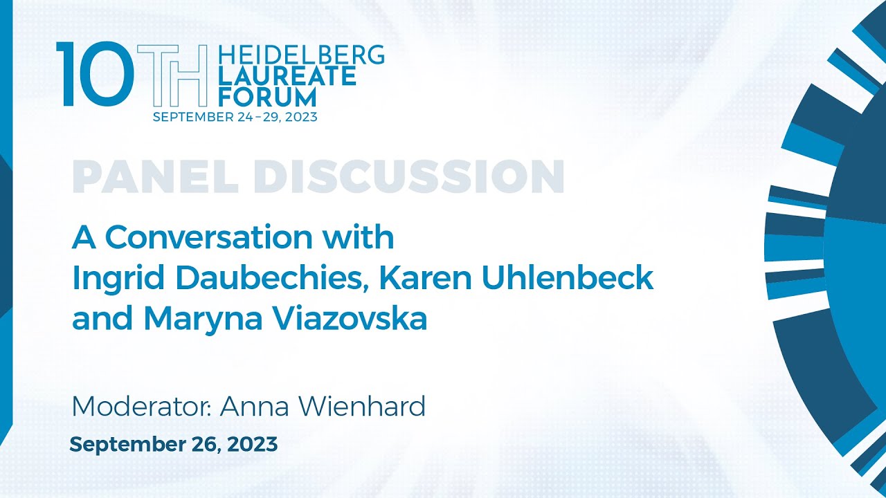 A Conversation with Ingrid Daubechies, Karen Uhlenbeck and Maryna Viazovska | September 26