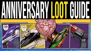 Destiny 2 | ANNIVERSARY LOOT GUIDE! Free CONTENT, All New Weapons, New Perks, Reward Sources & More