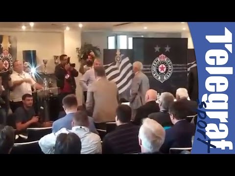 Svađa na skupštini FK Partizan - Miloš Vazura i Dragan Đurić