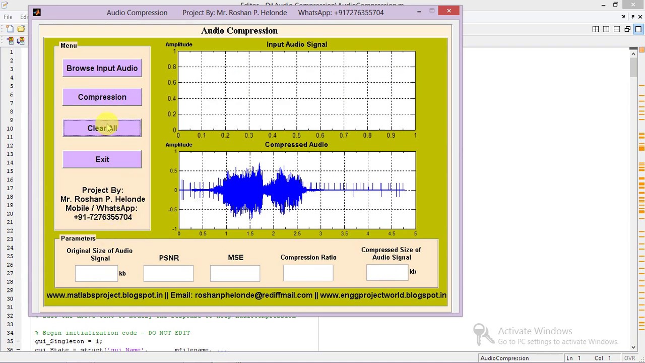 Audio Compression Using Matlab