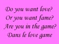 Love Game- Lady GaGa {{Lyrics}}