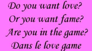 Love Game- Lady GaGa {{Lyrics}}