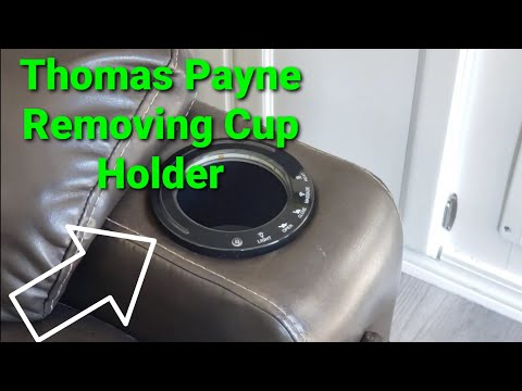 Thomas Payne RV Seismic Power Recliners How to Remove Cup Holder seat controller