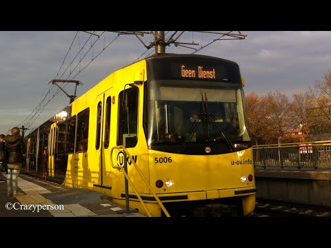 U-OV Utrecht Sneltram naar de remise op halte Westtraven!