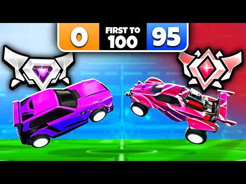 SSL gegen Grand Champ mit einem Vorsprung von 95 Toren (Wer zuerst 100 Tore erzielt, gewinnt)