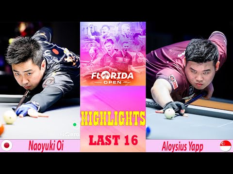 LAST 16 | Naoyuki Oi vs Aloysius Yapp | Florida Open Pool Championship