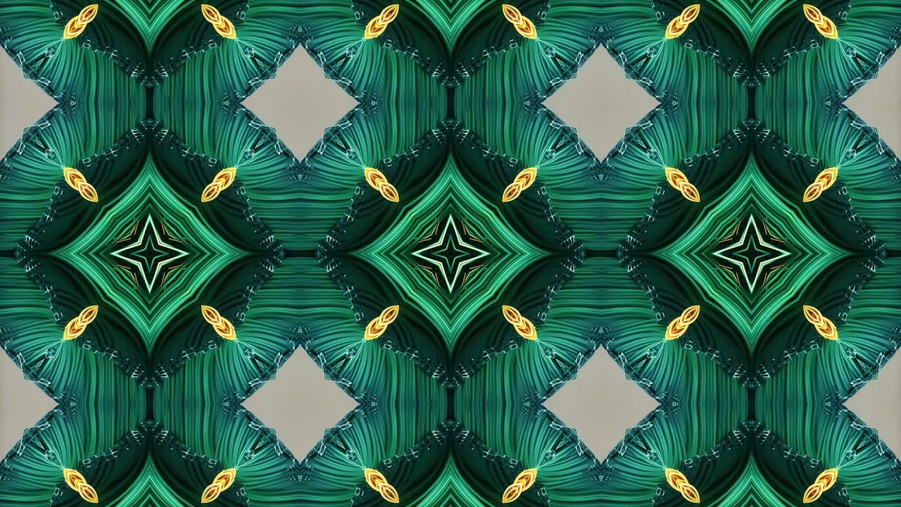 VJ Loop #50 Kaleidoscope Video Background Screensaver 1 Min