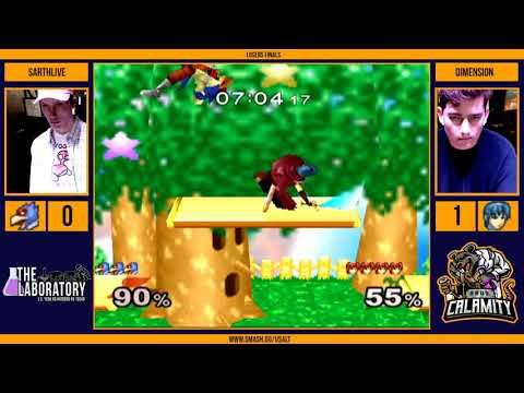 Ultra S@LT #220 - SarthLIVE (Falco) vs Dimension (Marth) - Losers Finals - Melee