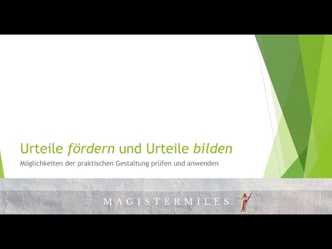 Urteilsbildung Praxisanregungen