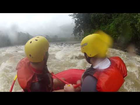 Rafting, Costa Rica, funny ass wipeout