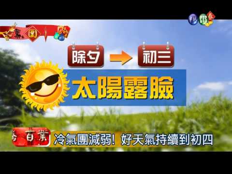 小年夜~初四好天氣 出遊恐塞爆