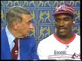 Olympics - 1984 - L A Games - Boxing - Howard Cosell Interview Evander Holyfield On Disqualification