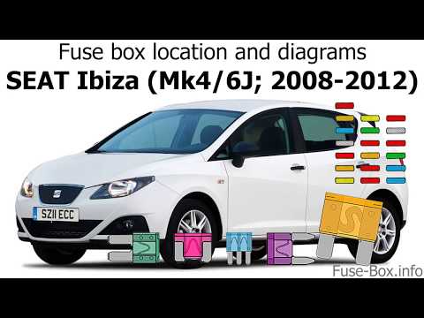 Fuse box location and diagrams: SEAT Ibiza (2008-2012)