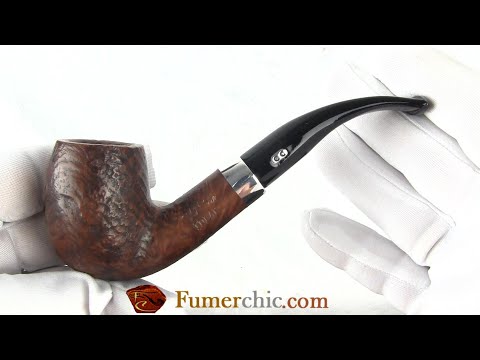 Pipe Chacom churchwarden Idéal Sablée 42, livrée avec 2 tuyaux, filtre 9mm.