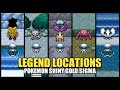 POKEMON SHINY GOLD SIGMA 1 5 1 ALL LEGENDARY POKEMON LOCATIONS