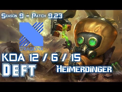 DRX Deft HEIMERDINGER vs CAMILLE Top - Patch 9.23 KR Ranked