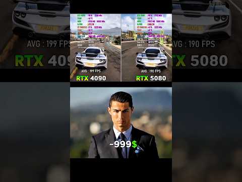 RTX 4090 24GB vs RTX 5080 16GB in 2025 !!! #shorts #nvidia #benchmark