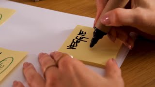 Post-It Organize Sustainably: 100% Recycled Super Sticky Notes