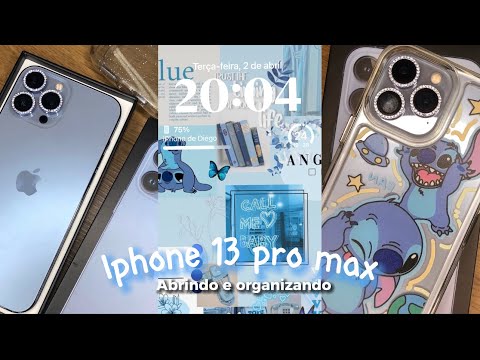 MEU IPHONE 13 PRO MAX 🦋✨ | abrindo e organizando